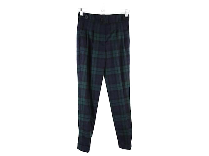 Sézane trousers 34 Green Wool  ref.723837
