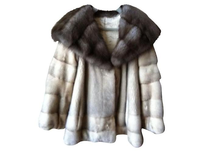 Autre Marque Coats, Outerwear Grey Fur  ref.723960