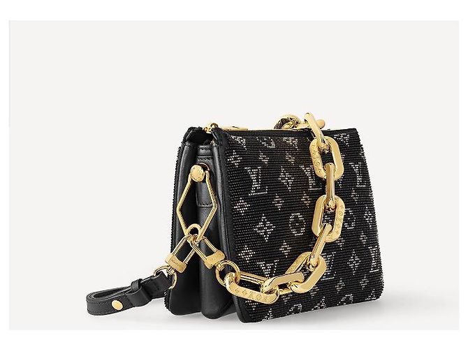 Louis Vuitton Coussin BB Schwarz Glasperlen