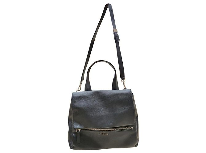 Sac à main Givenchy en cuir noir grainé