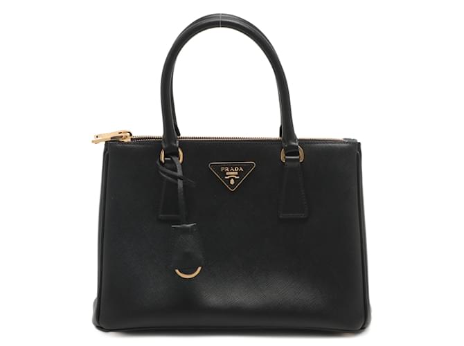 Prada Galleria Medium 2way Black Saffiano Leather  ref.724199