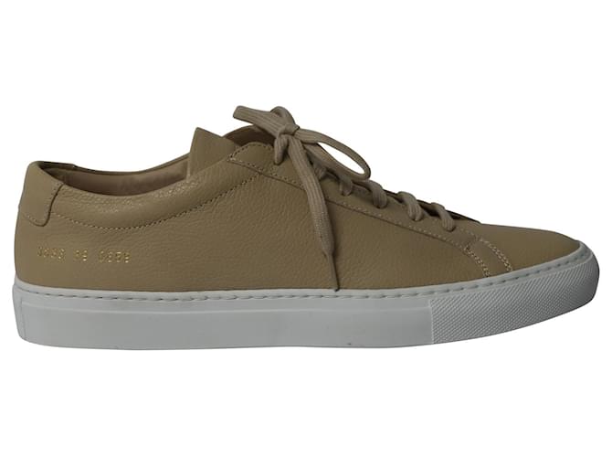 Autre Marque Common Projects Achilles Low Top Sneakers in Nude Leather  Flesh  ref.724234