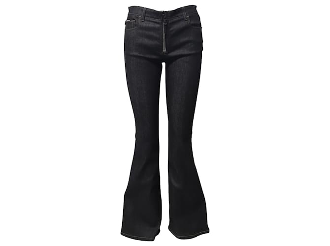 Tom Ford Denim Zip Front Flare Jeans in Grey Cotton  ref.724284