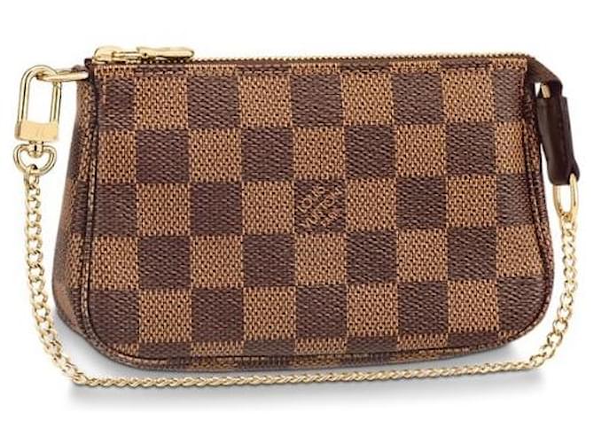 Louis Vuitton LV mini bolso de mano damier ebane nuevo Castaño  ref.724542