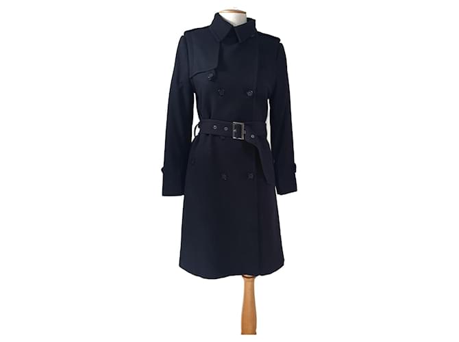 Filippa K Coats, Outerwear Black Wool Polyamide  ref.724563