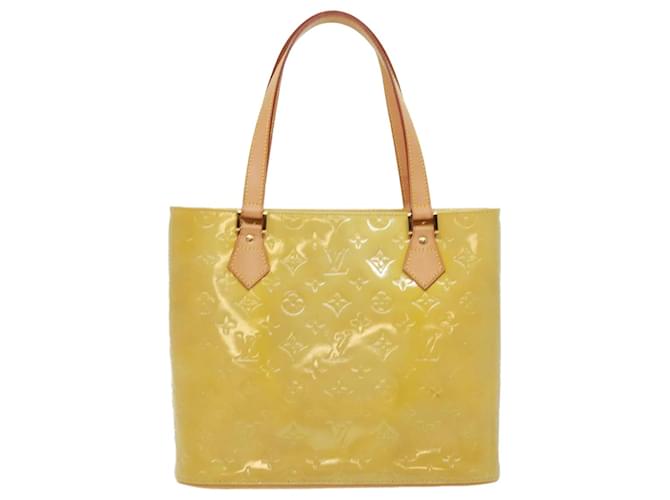 Louis Vuitton Houston Beige Charol  ref.724627