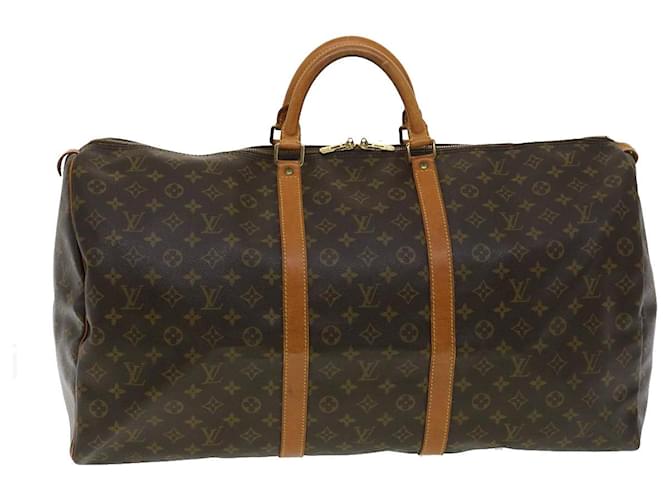 Louis Vuitton Keepall 60 Brown Cloth  ref.724651
