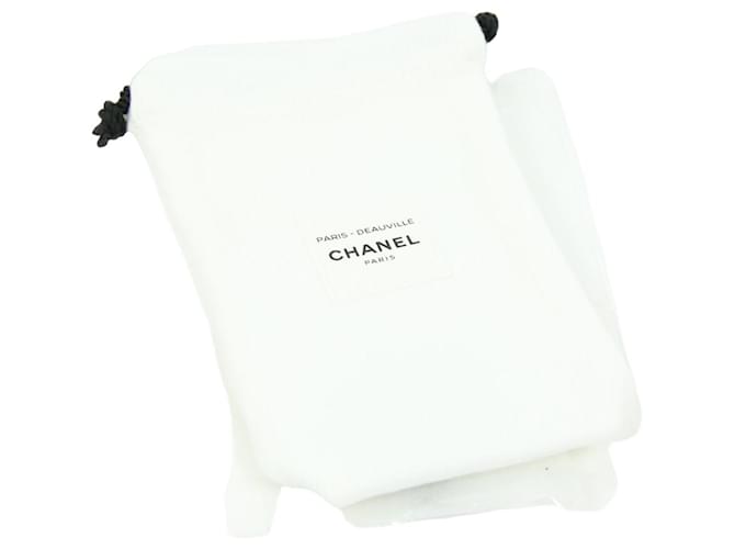chanel white pouch