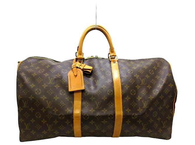 Louis Vuitton Keepall Bandouliere 55 Brown