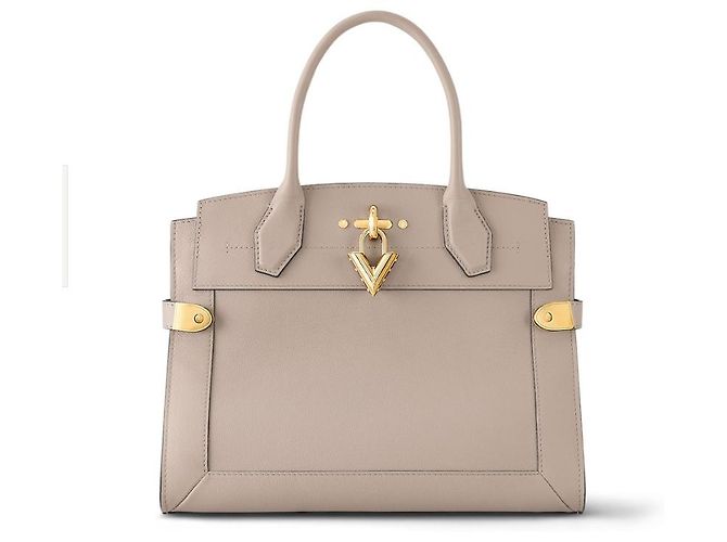 Louis Vuitton Bolsa LV Steamer MM nova Bege