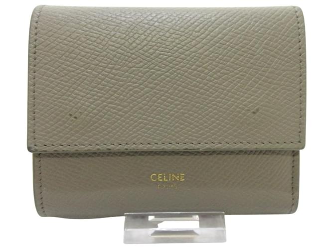 Céline Celine Grey Leather  ref.725117