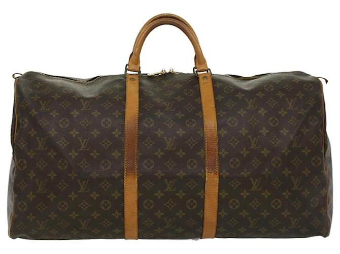 Louis Vuitton Keepall 60 Brown Cloth  ref.725189