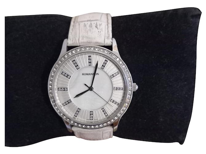 Autre Marque Fine watches White Leather  ref.725264