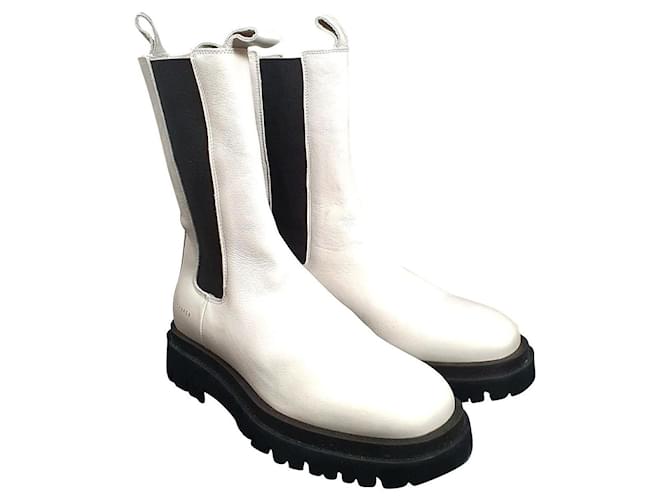 Autre Marque ankle boots Bianco Pelle  ref.725349