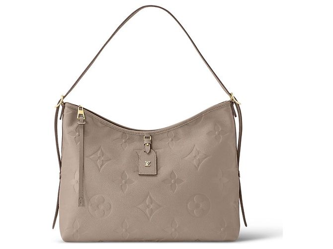 Louis Vuitton LV CarryAll MM couro cinza