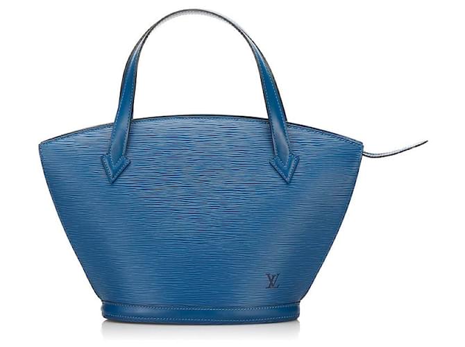 Louis Vuitton Saint Jacques Azul Couro  ref.725419