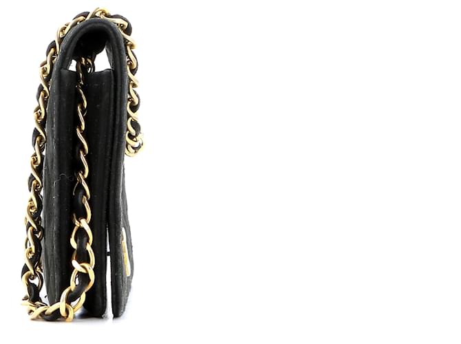 Wallet On Chain Cartera Chanel En Cadena Negro Suecia  ref.725580