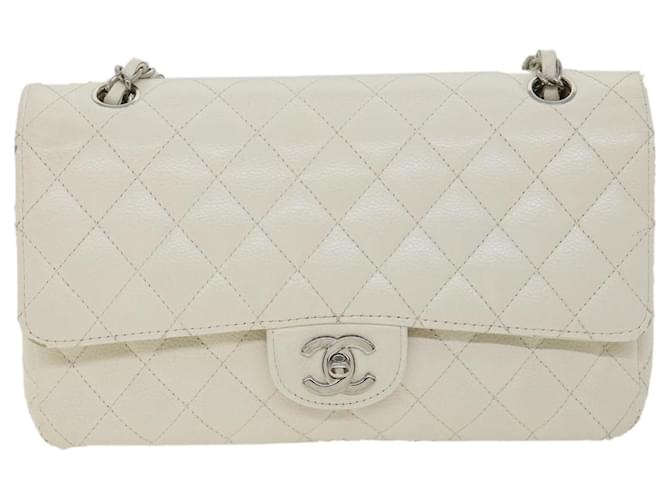 Chanel Timeless White Leather  ref.725618