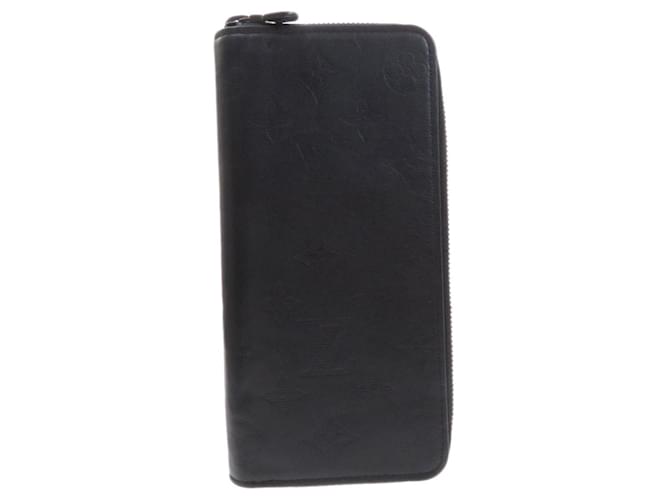 Louis Vuitton Zippy Wallet Vertical Black Leather  ref.725639