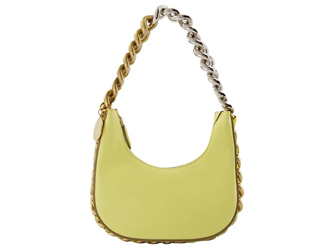 Stella McCartney Women's 'Falabella Zip Mini' Shoulder Bag - Yellow