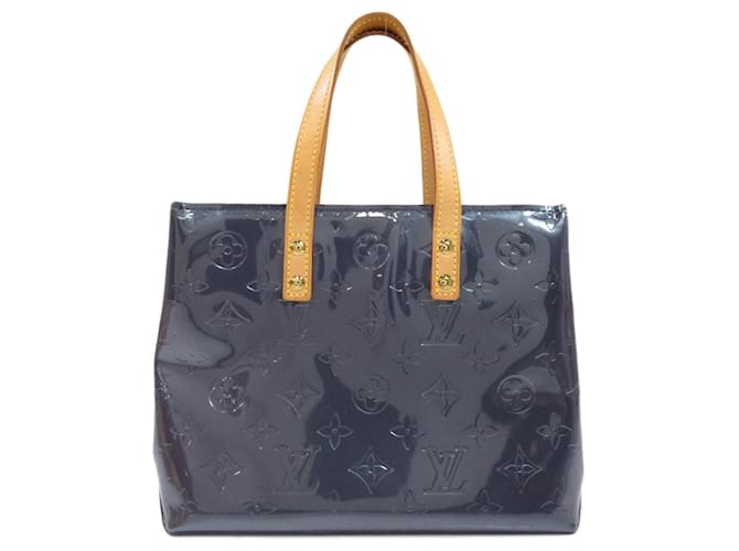 Louis Vuitton Reade Navy blue Patent leather  ref.725762