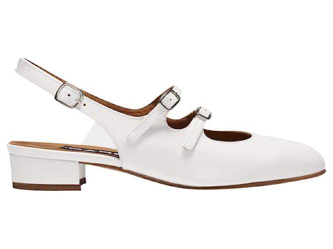 Carel Pêche Babies in White Patent Leather ref.725771 - Joli