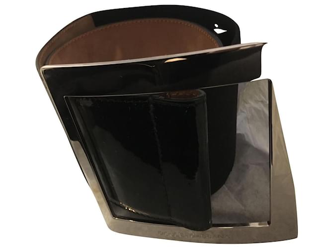 Dolce & Gabbana Cinturones Negro Cuero  ref.725855