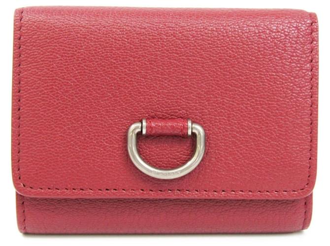 BURBERRY Cuir Rouge  ref.726363