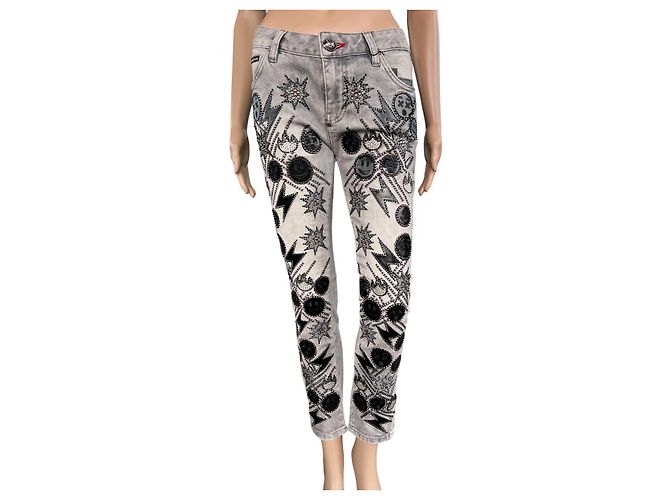 Philipp Plein Jeans Grau Denim XS
