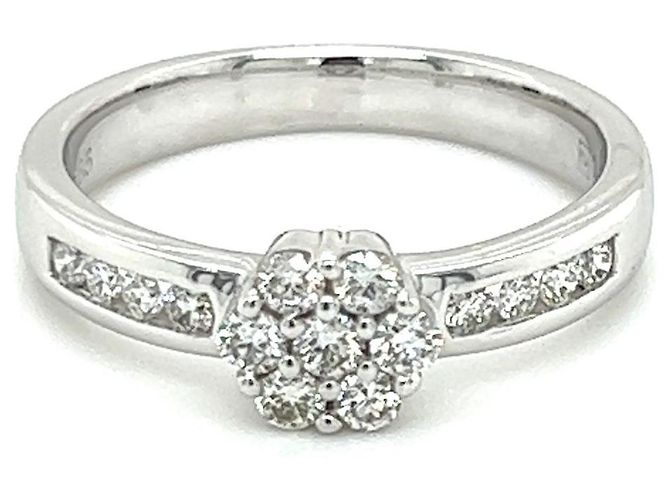 Autre Marque White gold women's ring 14K WITH DIAMONDS 0.41 ct.