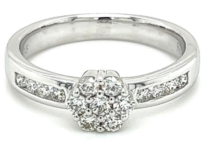 Autre Marque White gold women's ring 14K WITH DIAMONDS 0.41 ct.  ref.726980