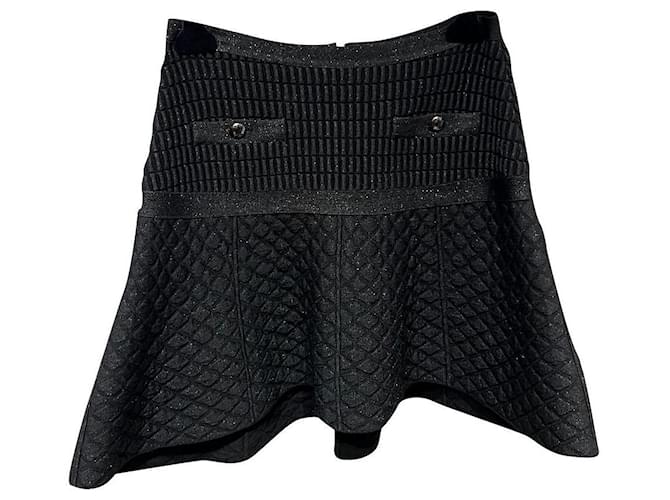Chanel Skirts Black Viscose  ref.727014