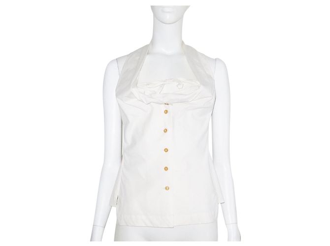 Top Vivienne Westwood Couture de algodón blanco