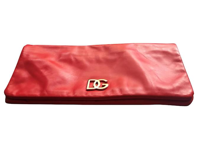 Dolce & Gabbana Bolsas Vermelho Couro Leatherette  ref.727019
