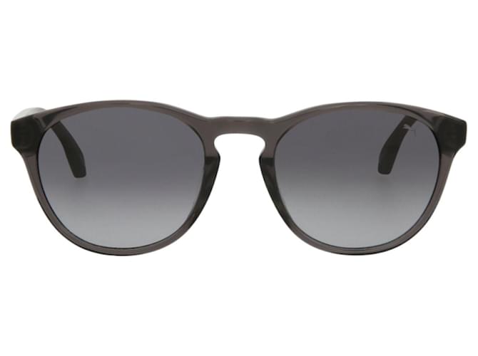Puma Sonnenbrille mit rundem Rahmen aus Acetat Grau Zellulosefaser  ref.727109