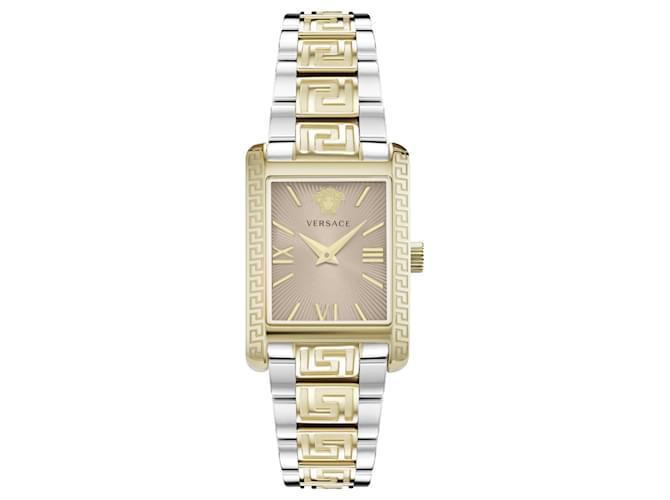 Versace Tonneau-Armbanduhr Metallisch  ref.727134
