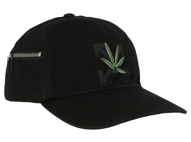 Off White Cappello da baseball con logo Off-White Weed Arrows