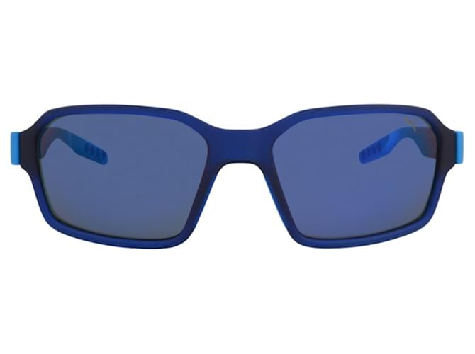 Puma Square-Frame Injection Sunglasses Blue  ref.727363