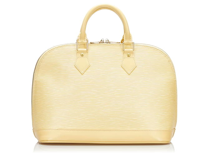 Louis Vuitton Yellow Epi Alma PM Leather  ref.727499