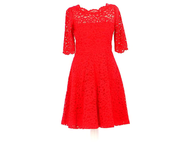 Claudie Pierlot robe Red Nylon  ref.727519