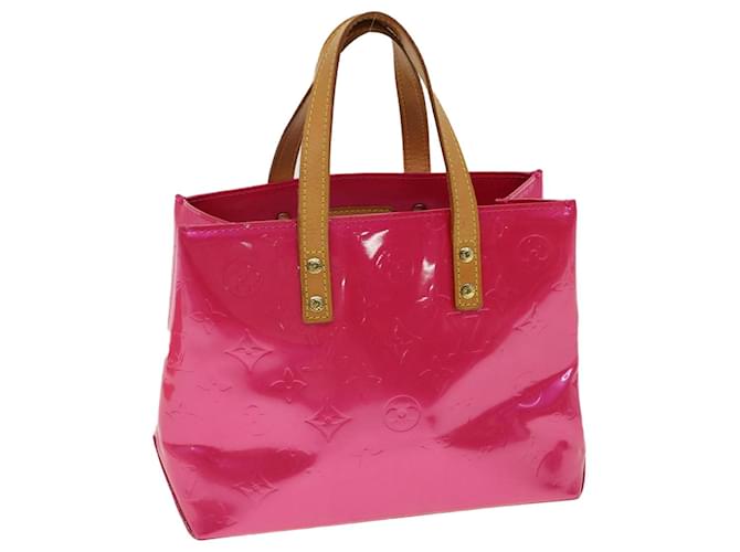 LOUIS VUITTON Monogram Vernis Reade PM Hand Bag Pink M91221 LV Auth 33284 Patent leather  ref.727737