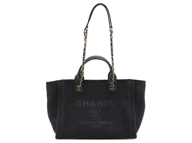 Chanel Canvas Small 2022 Deauville Black