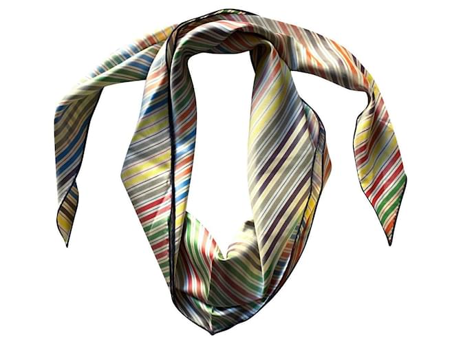 Hermès Grand foulard Losange en soie Multicolore  ref.727841