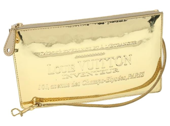 Louis Vuitton Gold Mirror Inventeur Wristlet Pochette Louis Vuitton