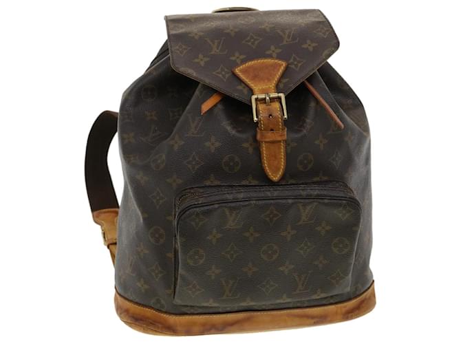 Authentic Louis Vuitton Montsouris MM backpack monogram