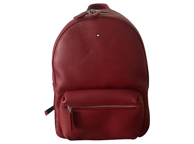 Montblanc Backpacks Red Leather  ref.727912