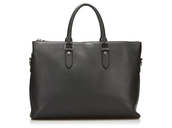 Louis Vuitton Anton Black Leather  ref.728222