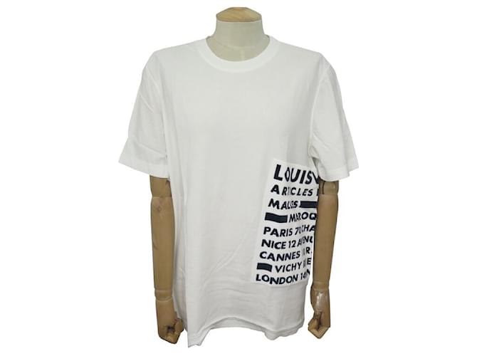 MAGLIA UOMO LOUIS VUITTON T 56 ARTICOLI DA VIAGGIO JACQUARD XL TRUNK TOP  Bianco Cotone ref.728525 - Joli Closet