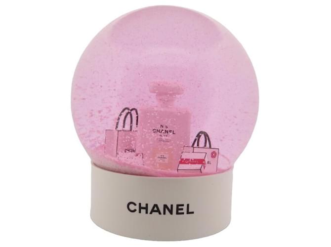 NINE CHANEL PERFUM NUMBER SNOW BALL 5 GLASS WATER PINK PINK SNOW BALL  ref.728626