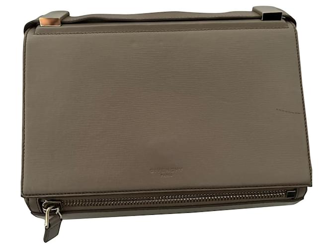Givenchy Pandora-Box-Tasche Grau Leder  ref.728765